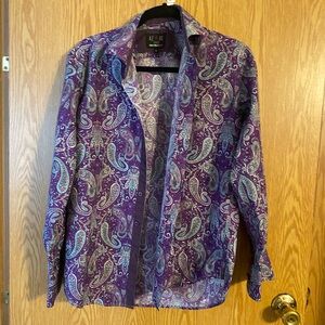 Atari uomo Italian collection Purple Paisley Men's shirt